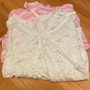 TWO love by gap pj tops